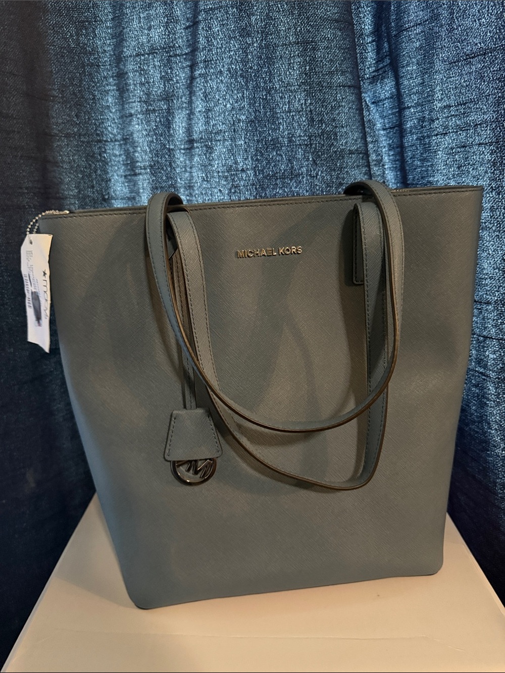 Michael Kors Slate Blue Saffiano Tote